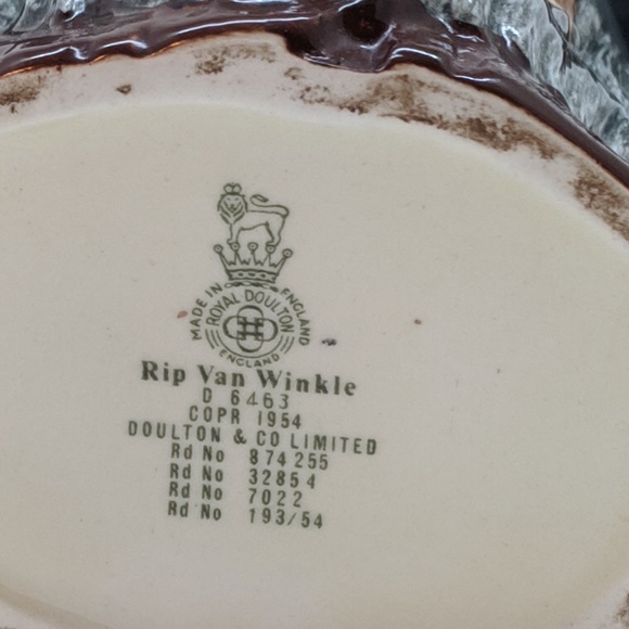 Royal Dalton Rip Van Winkle Toby Small Mug - Picture 3 of 4